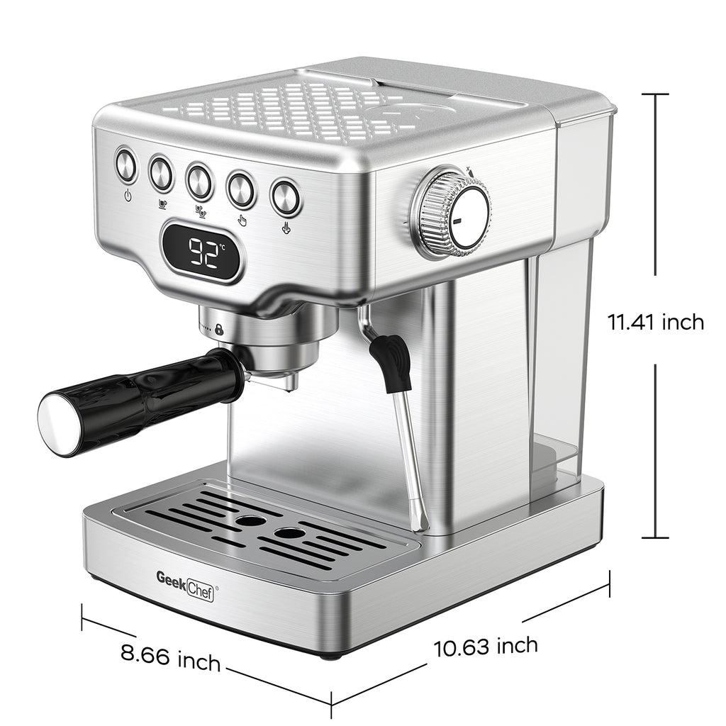 Geek Chef 20-Bar Espresso Machine with Milk Frother