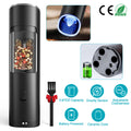 Electric Salt And Pepper Grinder Automatic Gravity Sensor Battery Powered Salt Mill LED Indicator Adjustable Coarseness One Hand Easy Operation