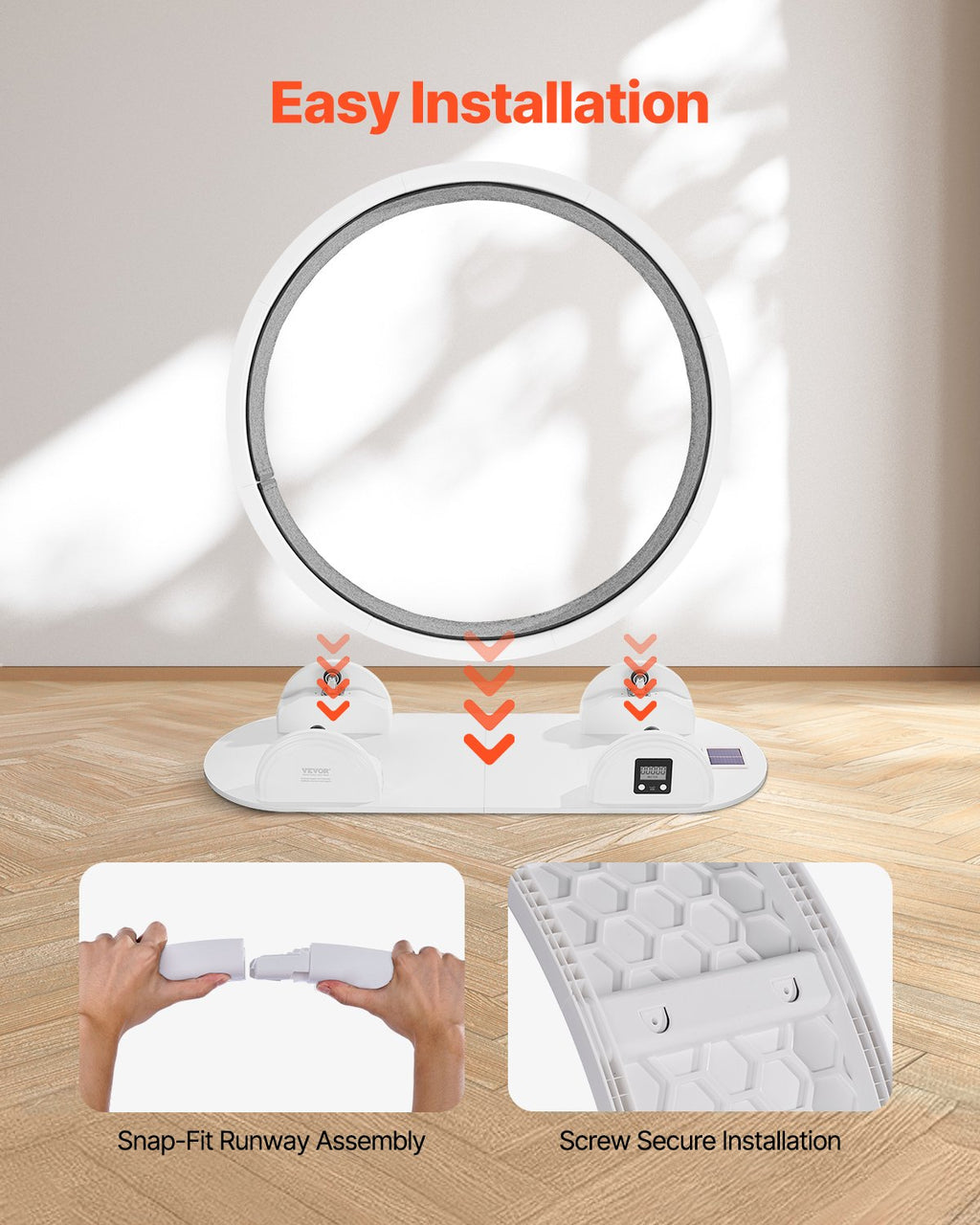 Cat Exercise Wheel With Pedometer 40.8 Cat Treadmill For Pet Health White