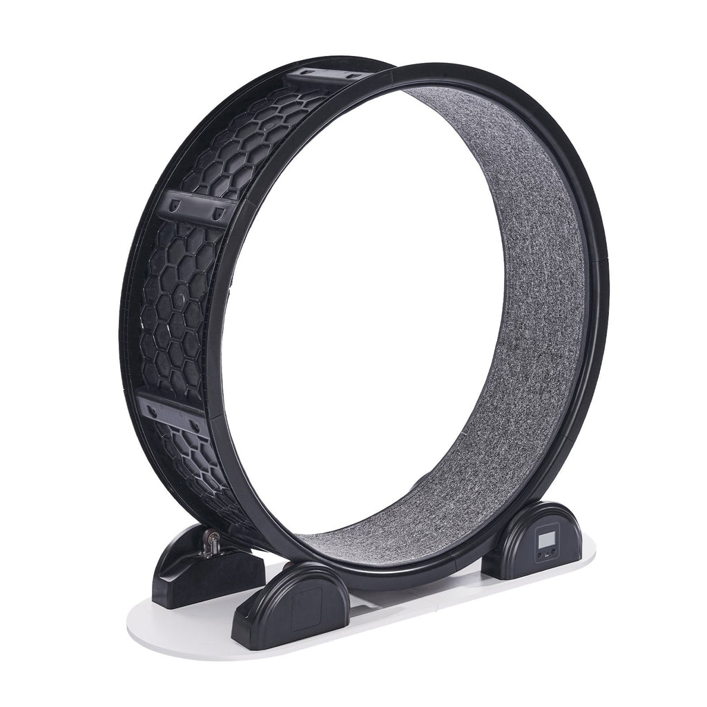 Cat Exercise Wheel With Pedometer Cat Treadmill For Pet Health Black