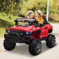 Kids Ride-On Car 12V RC 2-Seater Police Truck Electric Car For Kids with Full LED Lights
